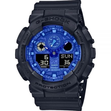 Casio G-Shock Blue Paisley Special Edition férfi karóra GA-100BP-1AER