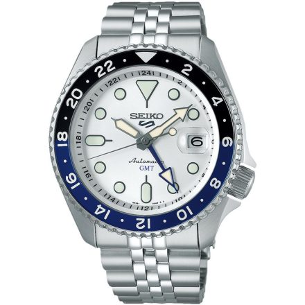 Seiko 5 Sports SKX GMT Sky Blue férfi karóra SSK033K1