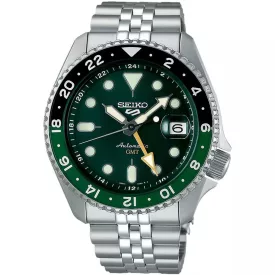   Seiko 5 Sports SKX GMT Bi-Colour Green férfi karóra SSK035K1