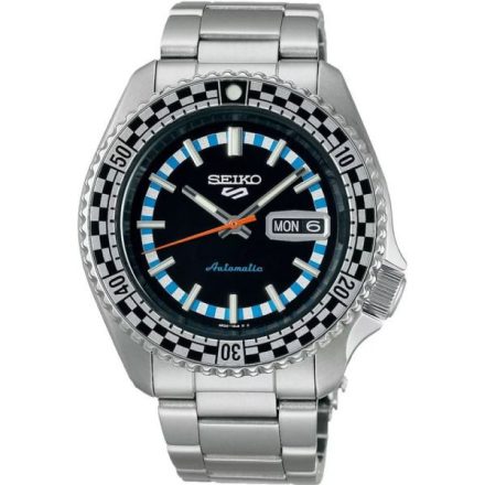 Seiko 5 Sports Checker Flag Black & White Special Edition férfi karóra SRPK67K1